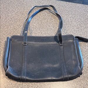 Vintage Irina Maxim leather briefcase bag